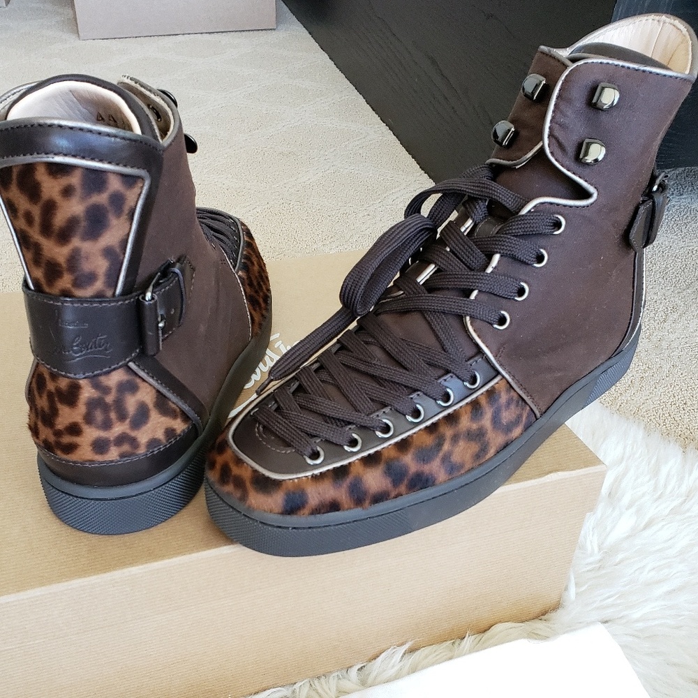 Christian Louboutin leopard pony Sneakers Alfie